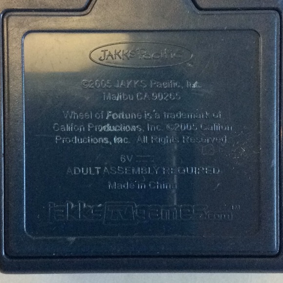 Wheel of Fortune Plug & Play Game Jakks Pacific 2005 - Picture 3 of 4